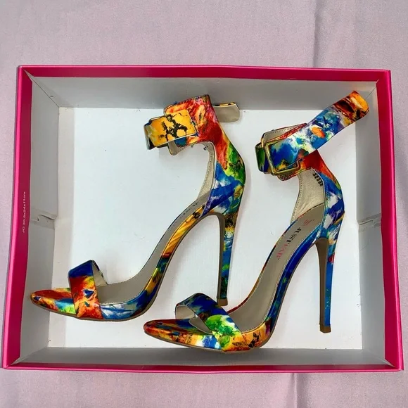 ‼️👠‼️BOGO 50% OFF Pretty multi colored high heels - Picture 14 of 15